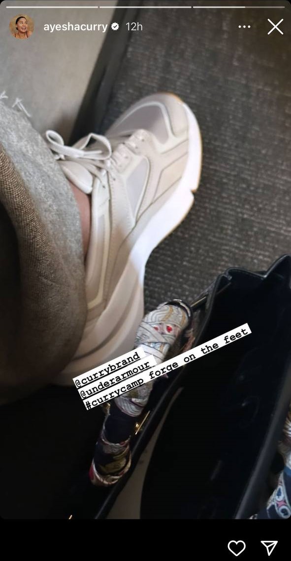 Ayesha Curry flexes Stephen Curry's brand's shoes to 8 million Instagram followers