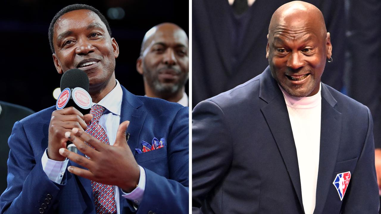 Michael Jordan and Isiah Thomas