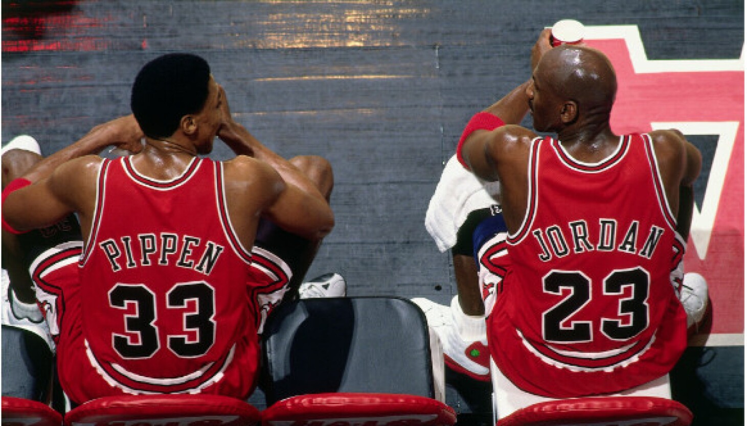 Michael Jordan and Scottie Pippen