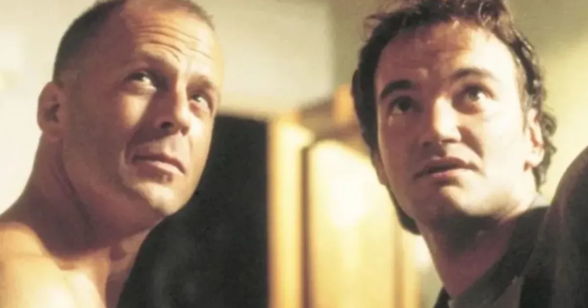Quentin Tarantino and Bruce Willis