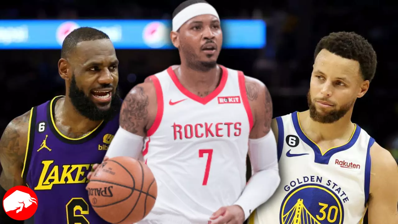 Carmelo Anthony above LeBron James and Stephen Curry