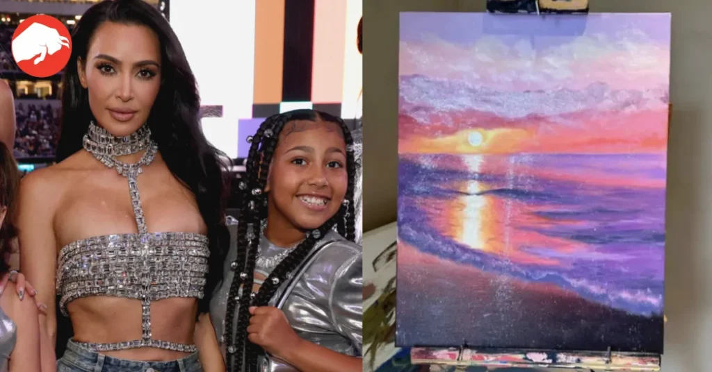 'It's Magical': Kim Kardashian Shows Off North West's Painting, Earning Praise from Fans