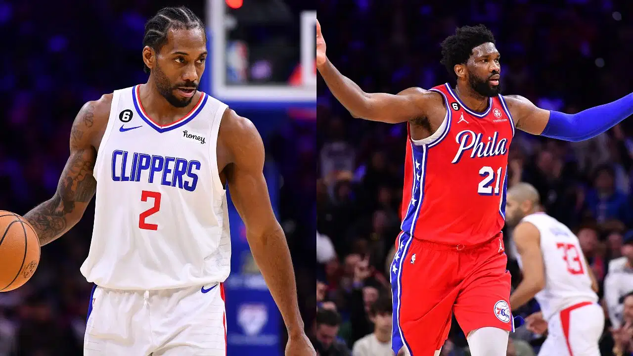 Kawhi Leonard and Joel Embiid