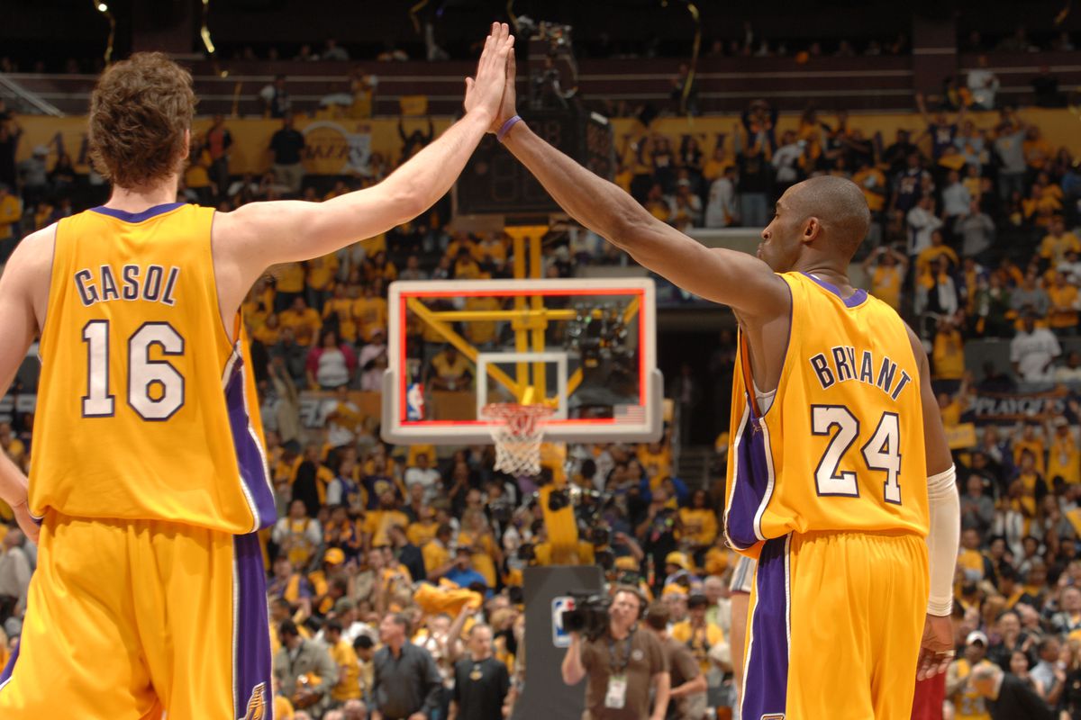 Pau Gasol and Kobe Bryant