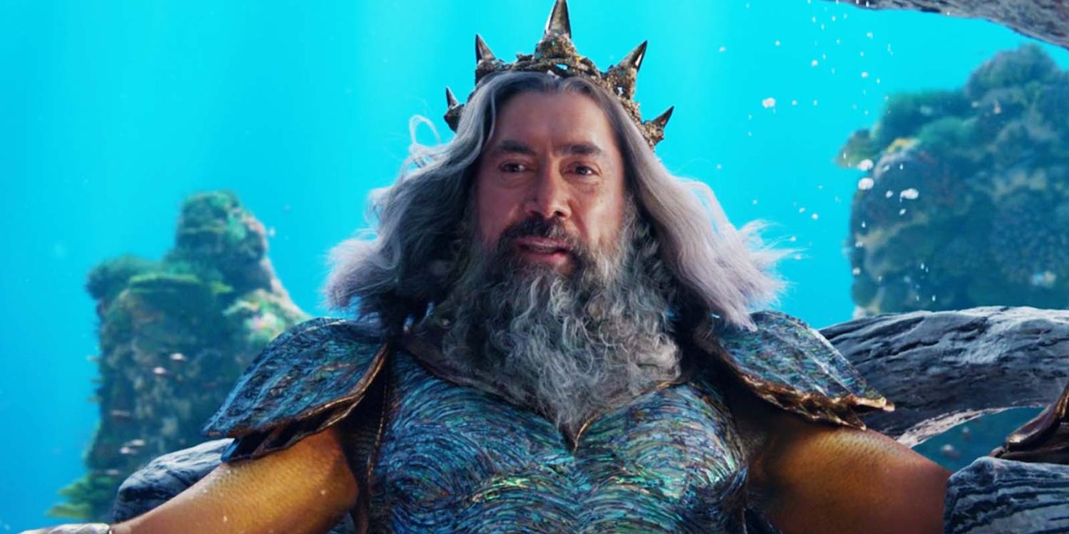 Javier Bardem's King Triton in The Little Mermaid 2023: How the Character Got a Fresh, Emotional Makeover