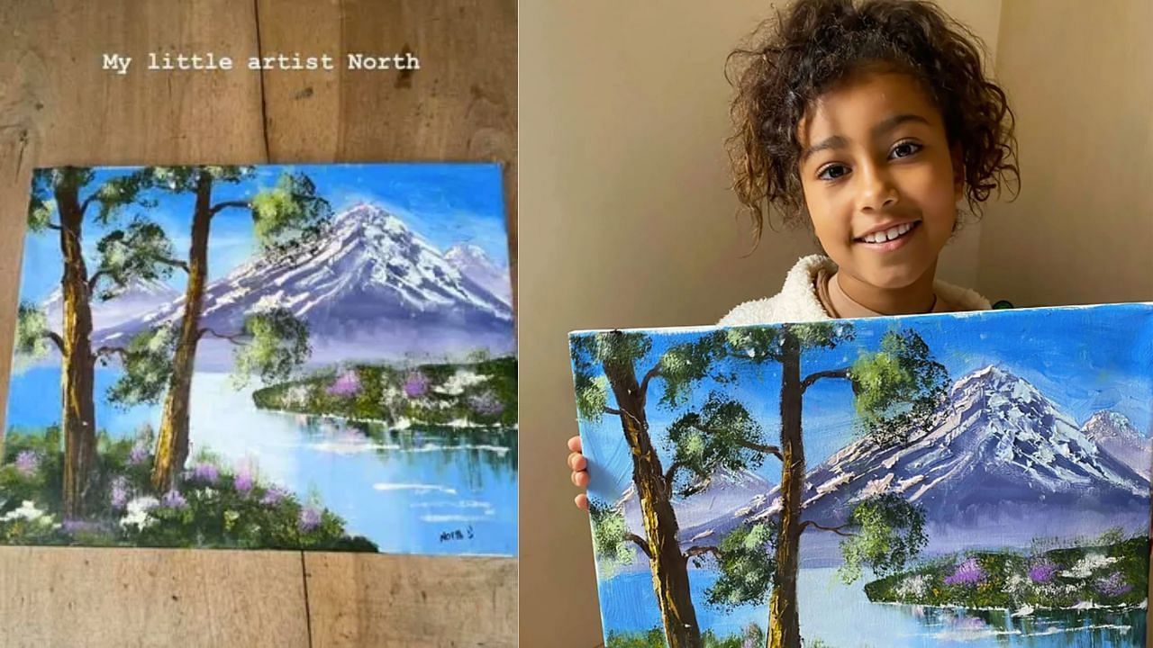 From Reality Star to Rising Artist: North West's Stunning Sunset Painting Captures Hearts