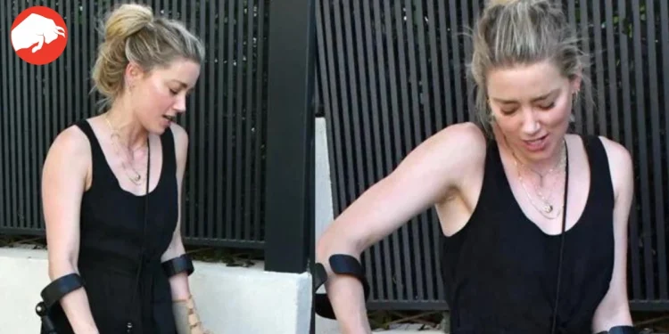 Amber Heard Braves Madrid Playground with Daughter, Leaning on Crutches after Marathon Training Mishap