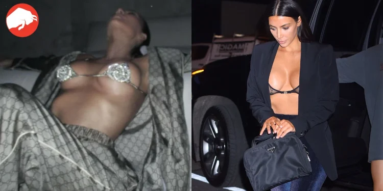 A Dazzling Display: Kim Kardashian’s Daring Fashion Statement With an $18K Gucci Crystal Bra