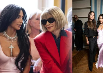 Kim Kardashian's Fashionably Late Entrance Ruffles Anna Wintour's Feathers