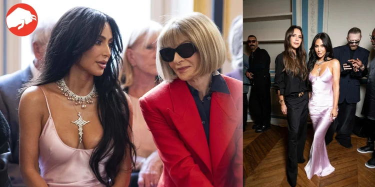 Kim Kardashian's Fashionably Late Entrance Ruffles Anna Wintour's Feathers