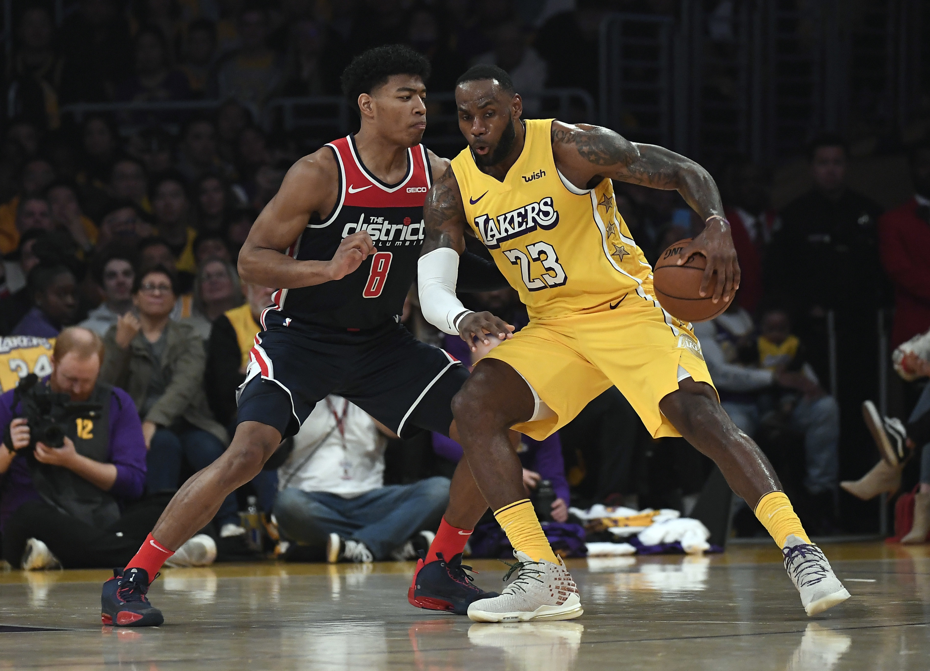 LeBron James and Rui Hachimura