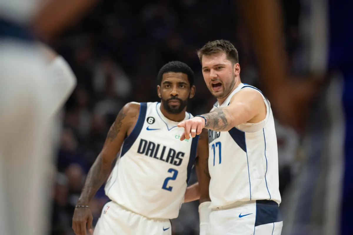 Luka Doncic and Kyrie Irving