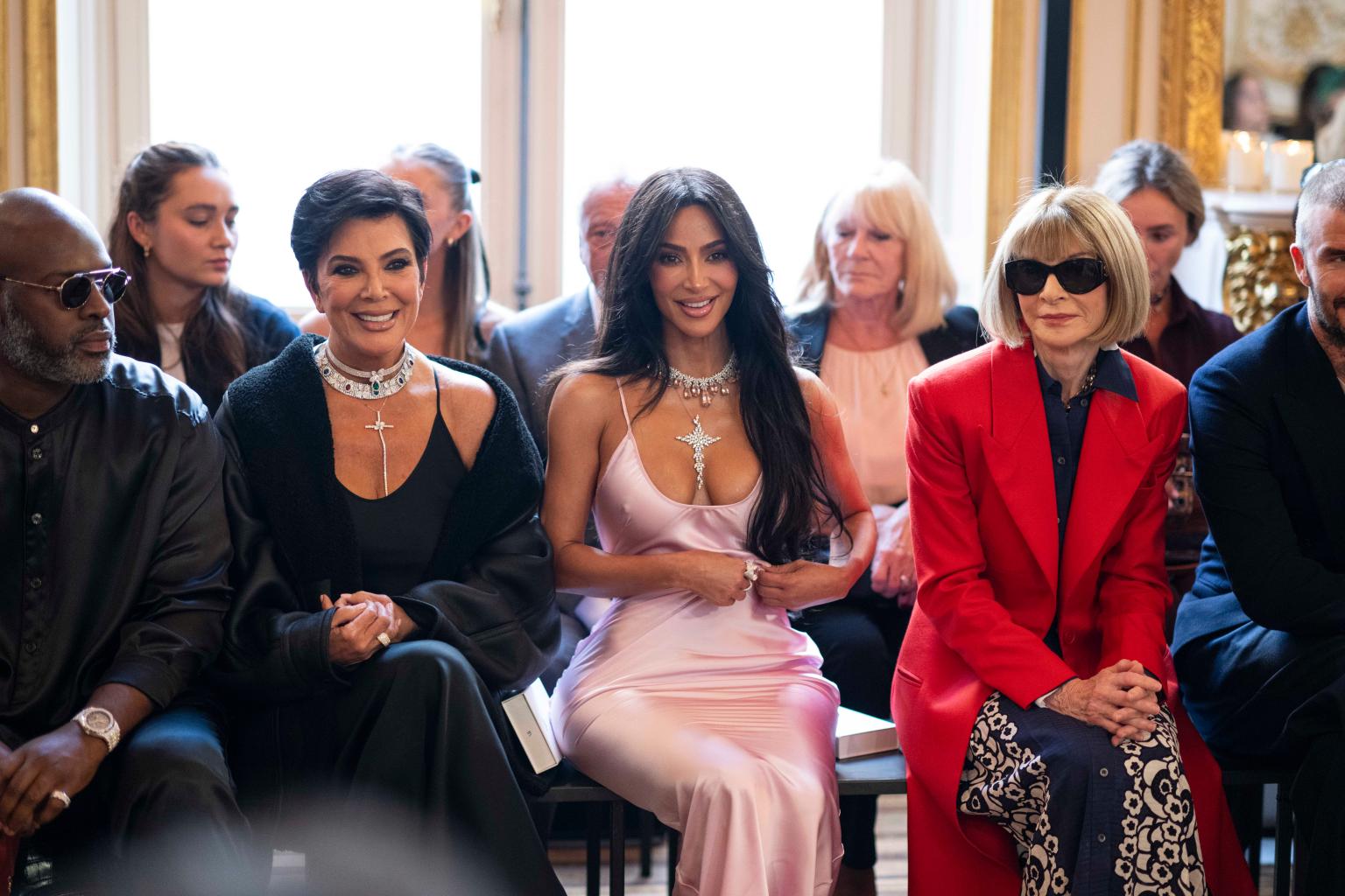 Kim Kardashian's Fashionably Late Entrance Ruffles Anna Wintour's Feathers