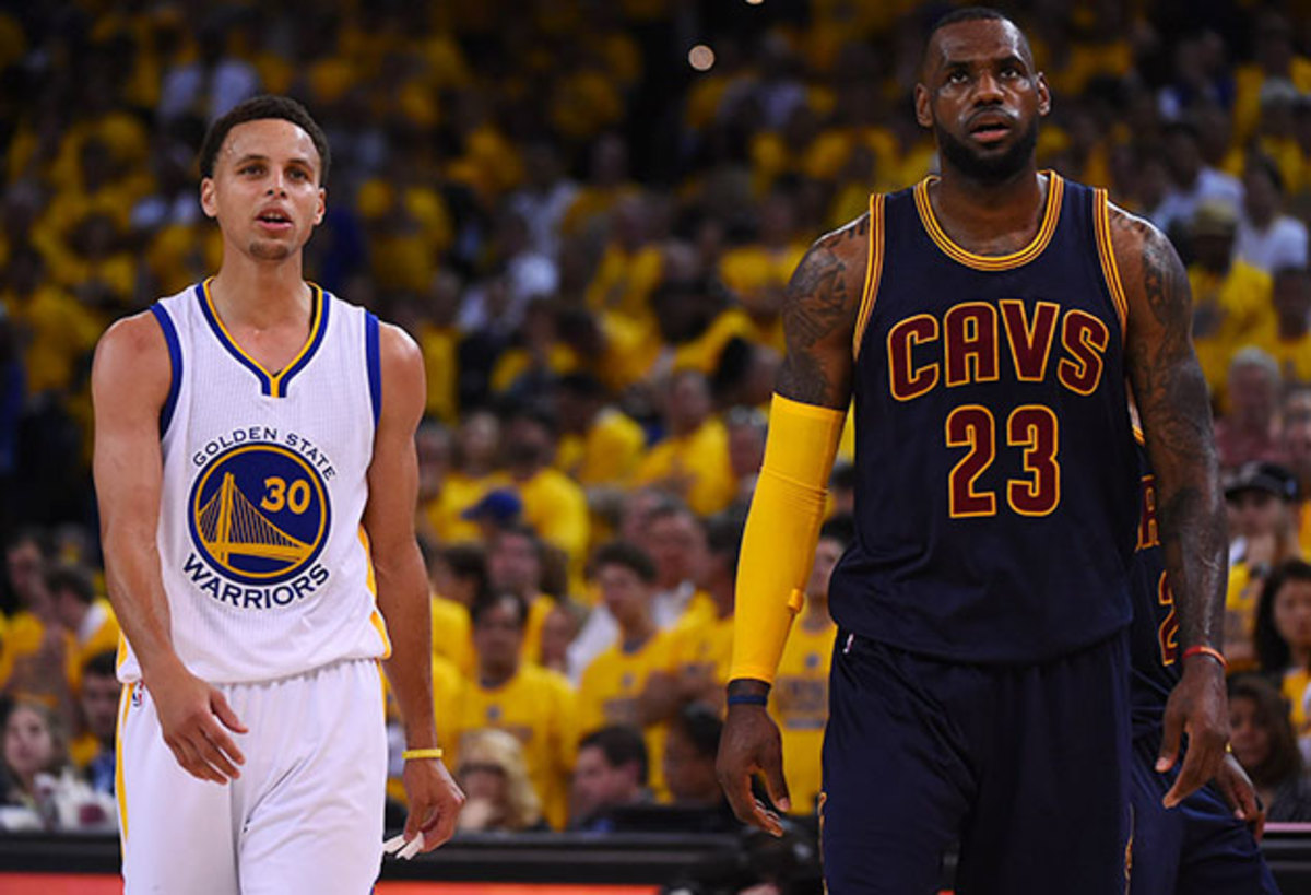 Stephen Curry and LBJ
