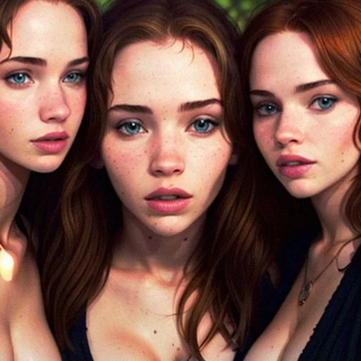 Hollywood's AI Mirage: The Stunning Digital Blend of Jennifer Lawrence, Scarlett Johansson, Megan Fox, and Emma Watson Faces