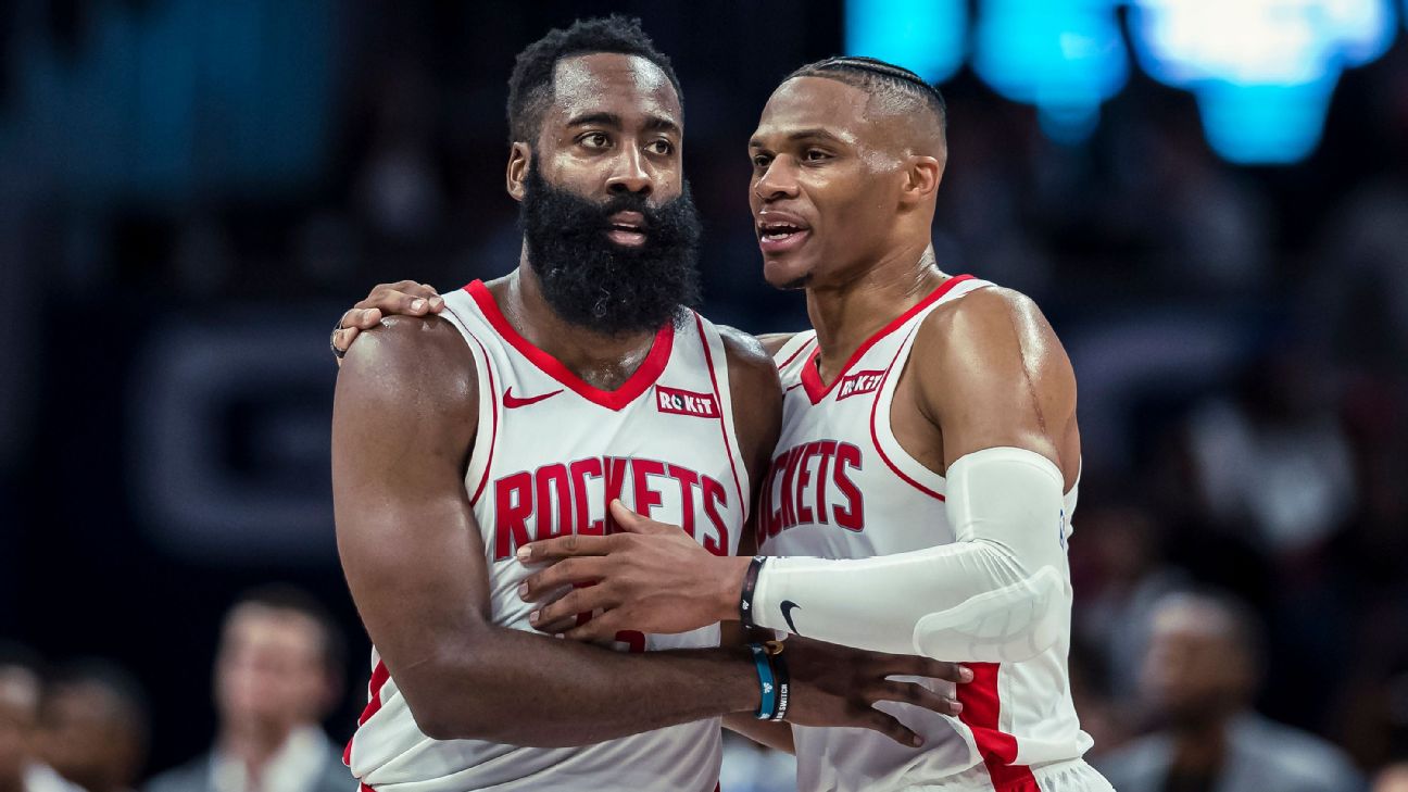 James Harden and Russell Westbrook