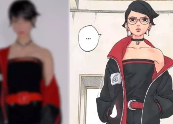 One Piece Fan Nails Sarada Uchiha's Cosplay From Boruto Two Blue Vortex Manga