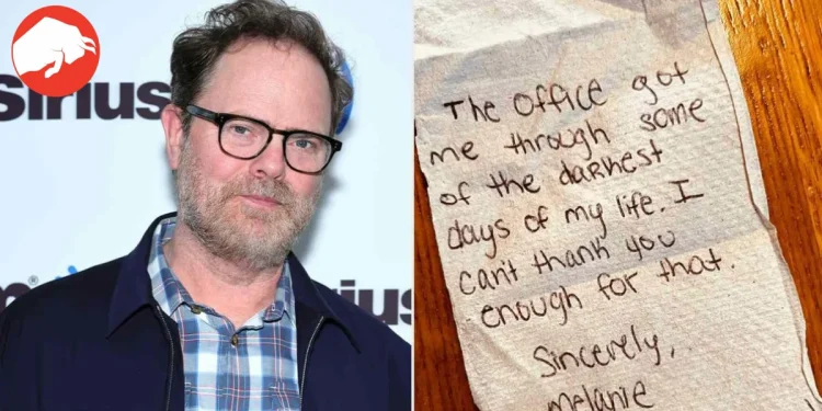 Rainn Wilson Shares Emotional Moment: Heartfelt Note from Flight Attendant Reveals 'The Office' Impact