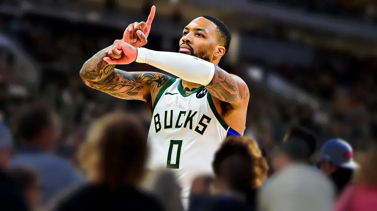 Milwaukee Bucks' Damian Lillard Hits Last-Second Three-Pointer, Giannis Celebrates Victory in Epic Overtime Thriller