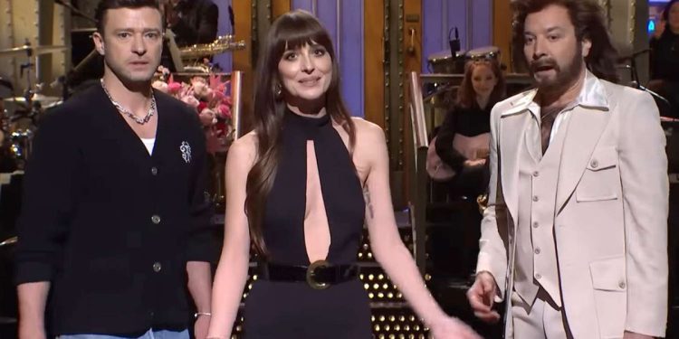 SNL Recap: Dakota Johnson Hosts Justin Timberlake Who Takes The Stage As A Musical Guest