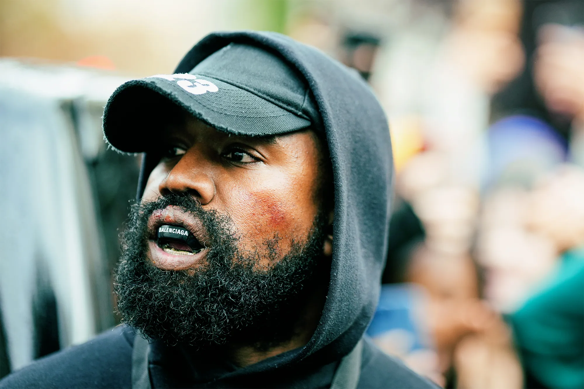 Kanye West's Unusual Encounter with a Fan's Bunny Pen at Paris Fashion Week Sparks Buzz