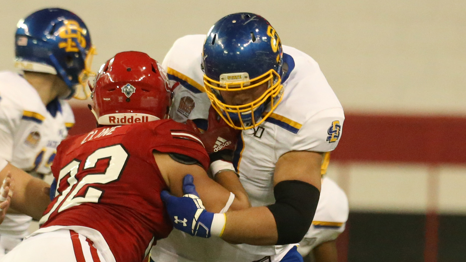 Mason McCormick in a Bears uniform, visualizing his future impact on Chicago's offensive line.