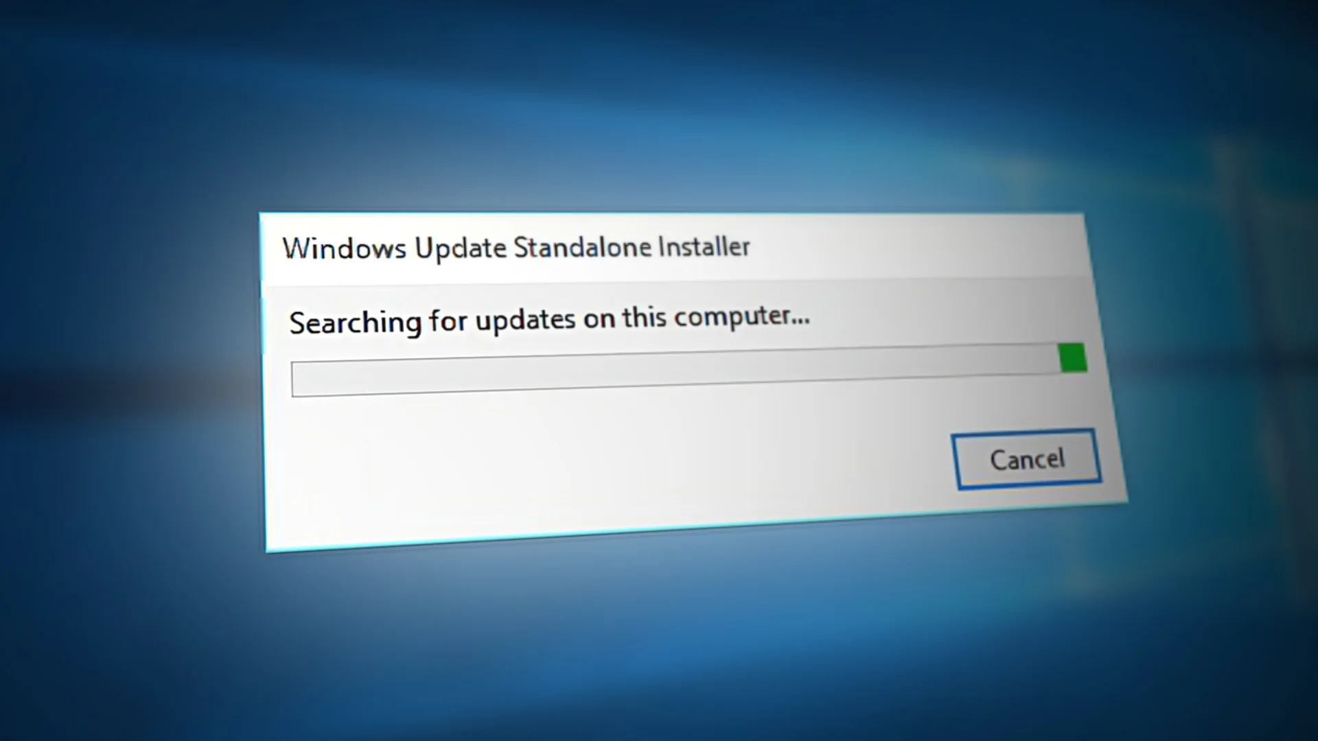 Windows Standalone Installer sitter fast på søk etter oppdateringer - Problem løst!