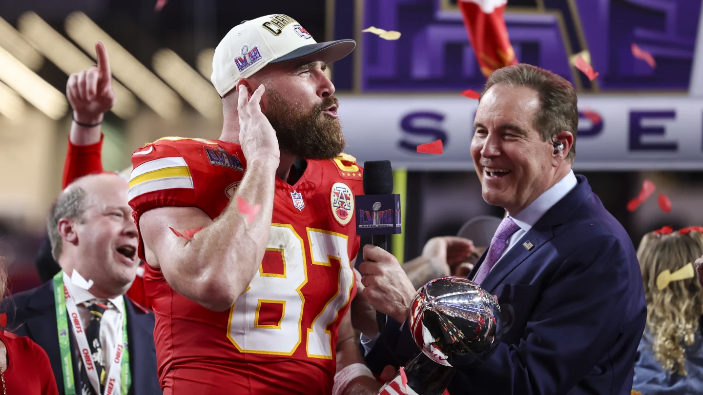 Chiefs' Travis Kelce Calls Out to Retired NFL Legend for a Stunning Comeback: A Dream Team in the Making?" NFL Comeback, Travis Kelce, Aaron Donald, Super Bowl, Chiefs Dynasty, NFL Defense, Sports News"