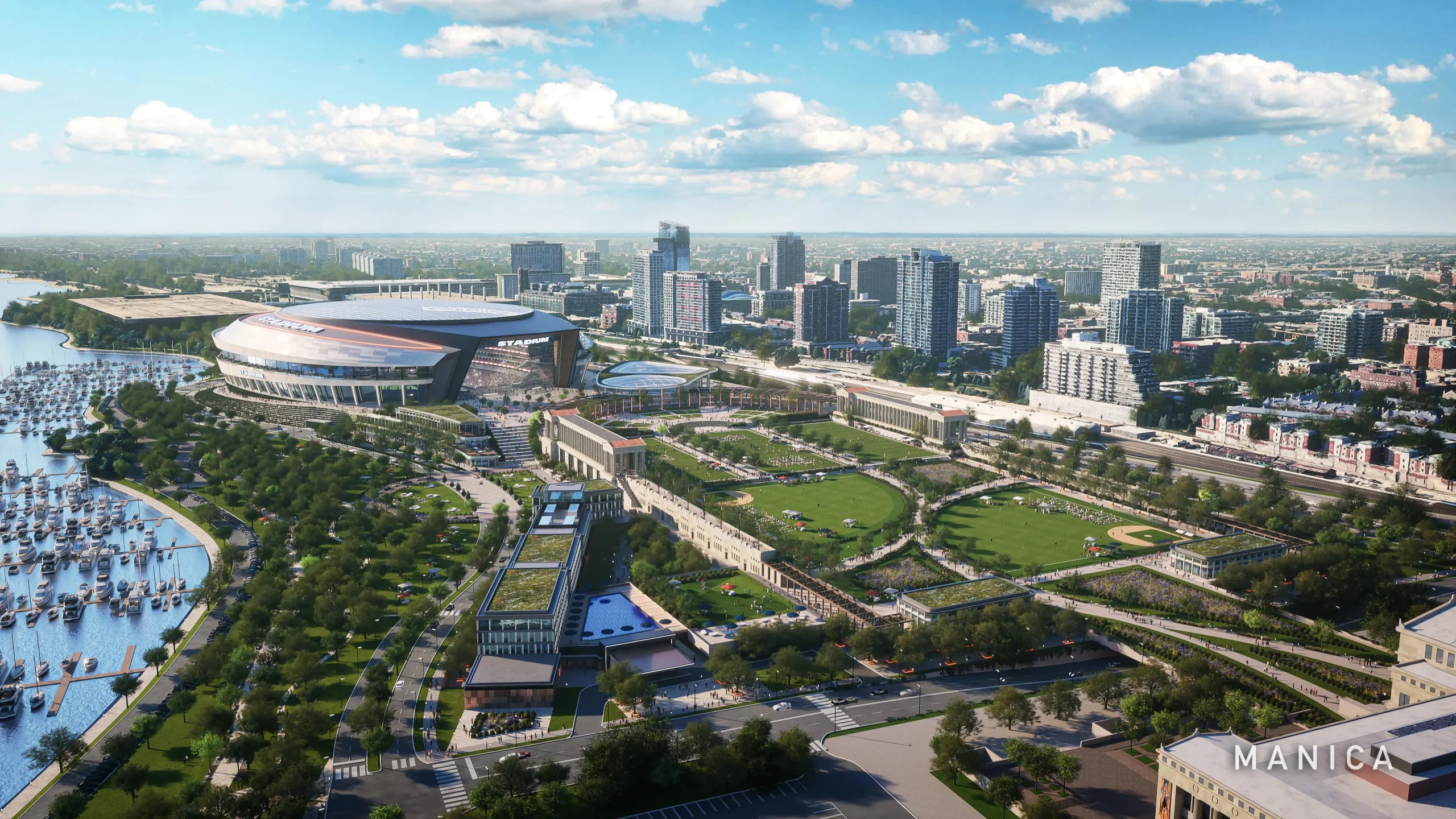 NFL News: Chicago Bears Reveal $4,600,000,000 Dream Stadium Right Next Door