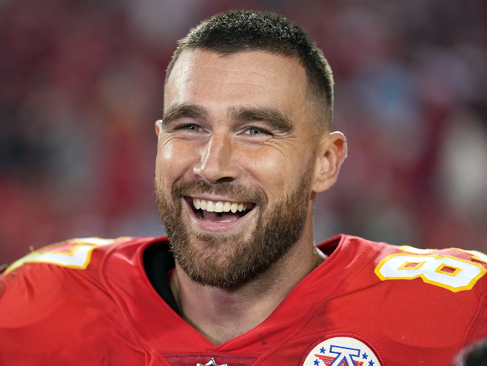 NFL Star Travis Kelce Turns Graduation into a Party, Celebrates with a Beer on Podcast Live from Cincinnati---