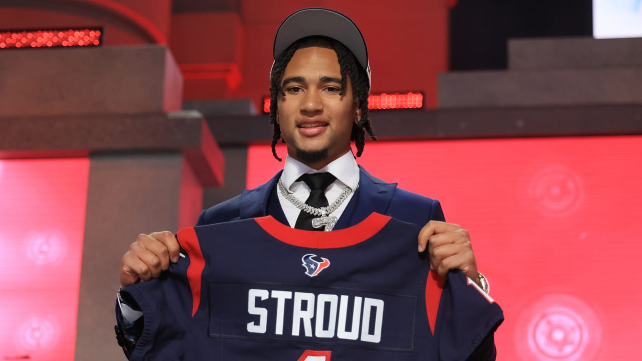 Rising Star CJ Stroud Draws Comparisons to Patrick Mahomes as Texans Gear Up for NFL Draft..