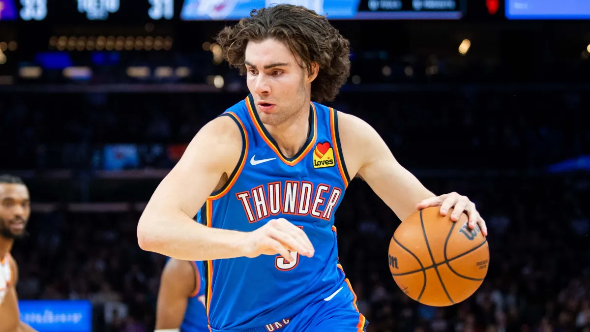 Josh Giddey Makes His NBA Bench Debut As the Oklahoma City Thunder’s ...