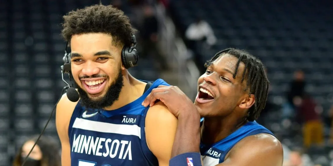 Minnesota Timberwolves' Dynamic Duo, The Unstoppable Charm of Anthony Edwards and Karl-Anthony Towns